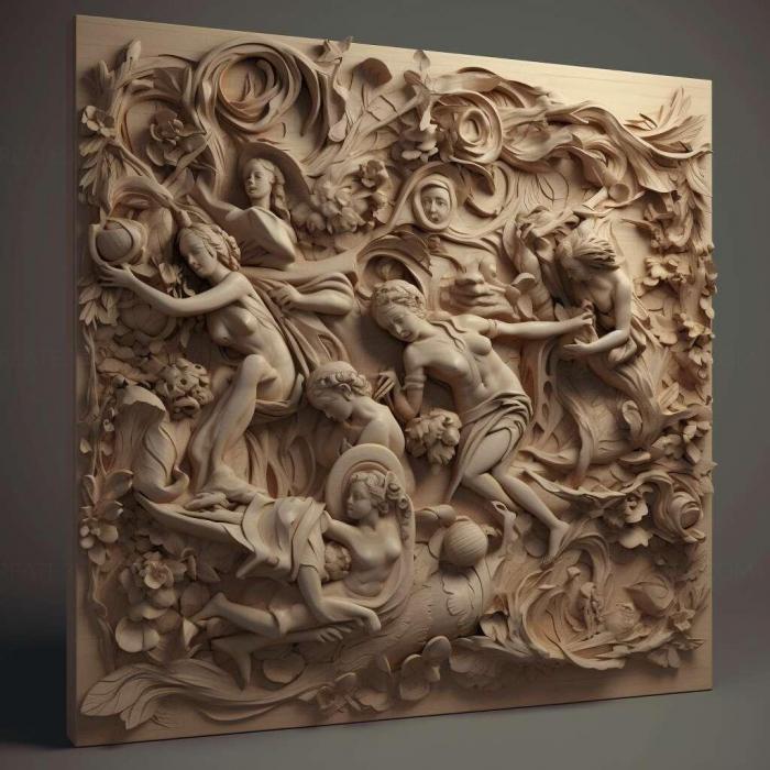 نموذج ثلاثي الأبعاد لآلة CNC 3D Art 